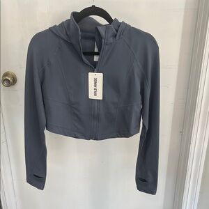 Women's Gold Hinge Storm (Gray) Athletic Zip Up Hoodie Jacket